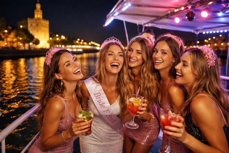 Despedidas de soltera en Sevilla: ideas originales con discobus, boat party y shows sorpresa