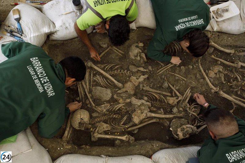 Comienza la cuarta fase de exhumaciones en el barranco de Víznar, en Granada.