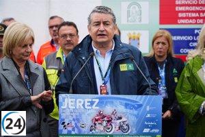 Sanz elogia el Plan del Gran Premio de Motociclismo en Jerez y solicita precaución a los seguidores.