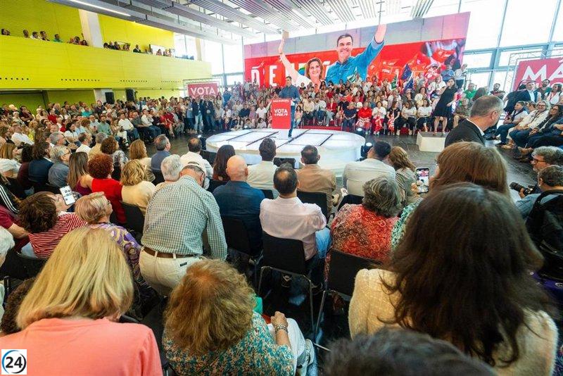 Líderes políticos se reúnen en Andalucía en la recta final de la campaña del 9J.
