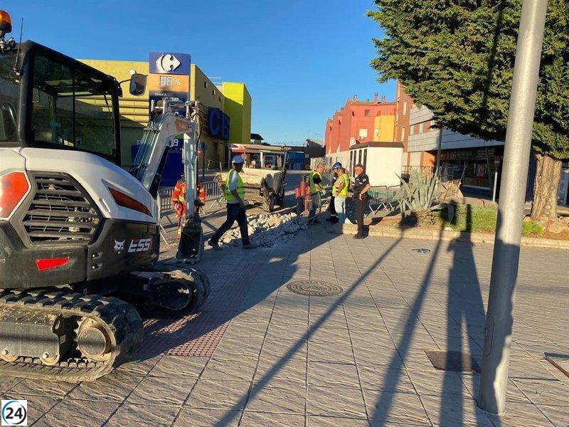 Desalojan a 50 personas en Úbeda por tubería de gas rota