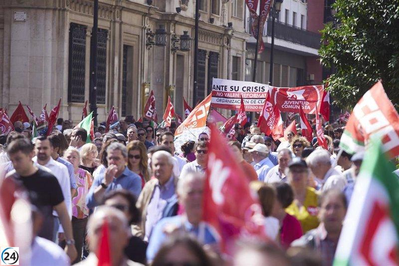 CCOO y UGT convocan manifestaciones en toda Andalucía y en Sevilla por el Día del Trabajador.