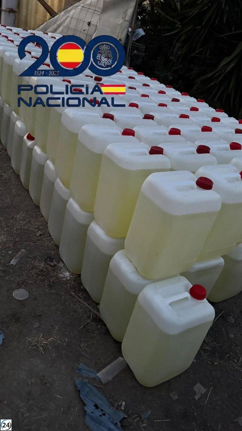 Desmantelan en El Puerto (Cádiz) red de narcotráfico con la incautación de más de 11.600 litros de combustible.