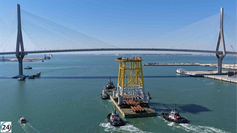 Navantia Seanergies completa la entrega de la segunda jacket para la subestación de Ocean Winds en el parque eólico Dieppe Le Tréport.