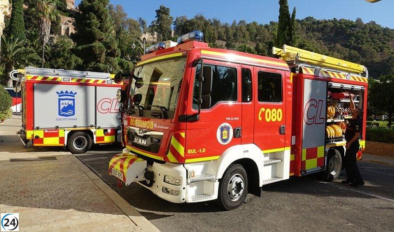 Tres perros encontrados muertos tras apagar un incendio en una casa de Málaga