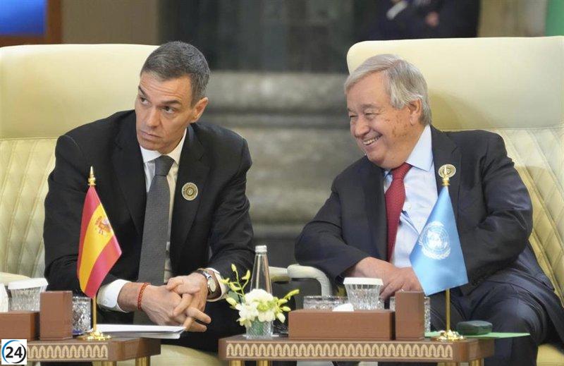 Sánchez lidera en Sevilla la cumbre de la ONU con 50 líderes para fomentar la financiación del desarrollo.