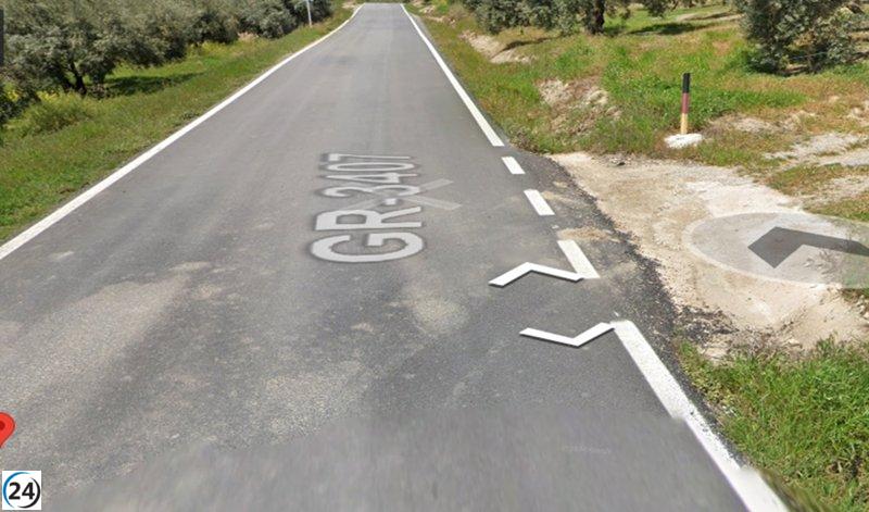 Fallece ciclista de 67 años en accidente con coche en Íllora, Granada.