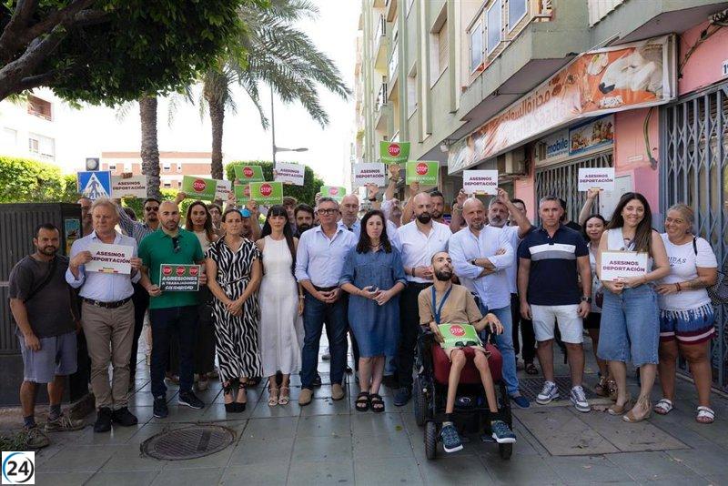 De Meer (Vox) en El Ejido: Aboga por la deportación masiva como solución a la inmigración.