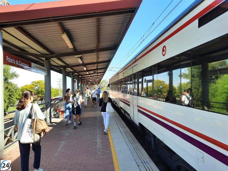 Aumento del 16,5% en los viajeros de Cercanías en Sevilla: cerca de 4,3 millones en el primer semestre.