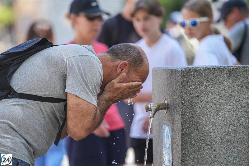 Granada alcanza récord de calor en España con 40,9 grados este miércoles.