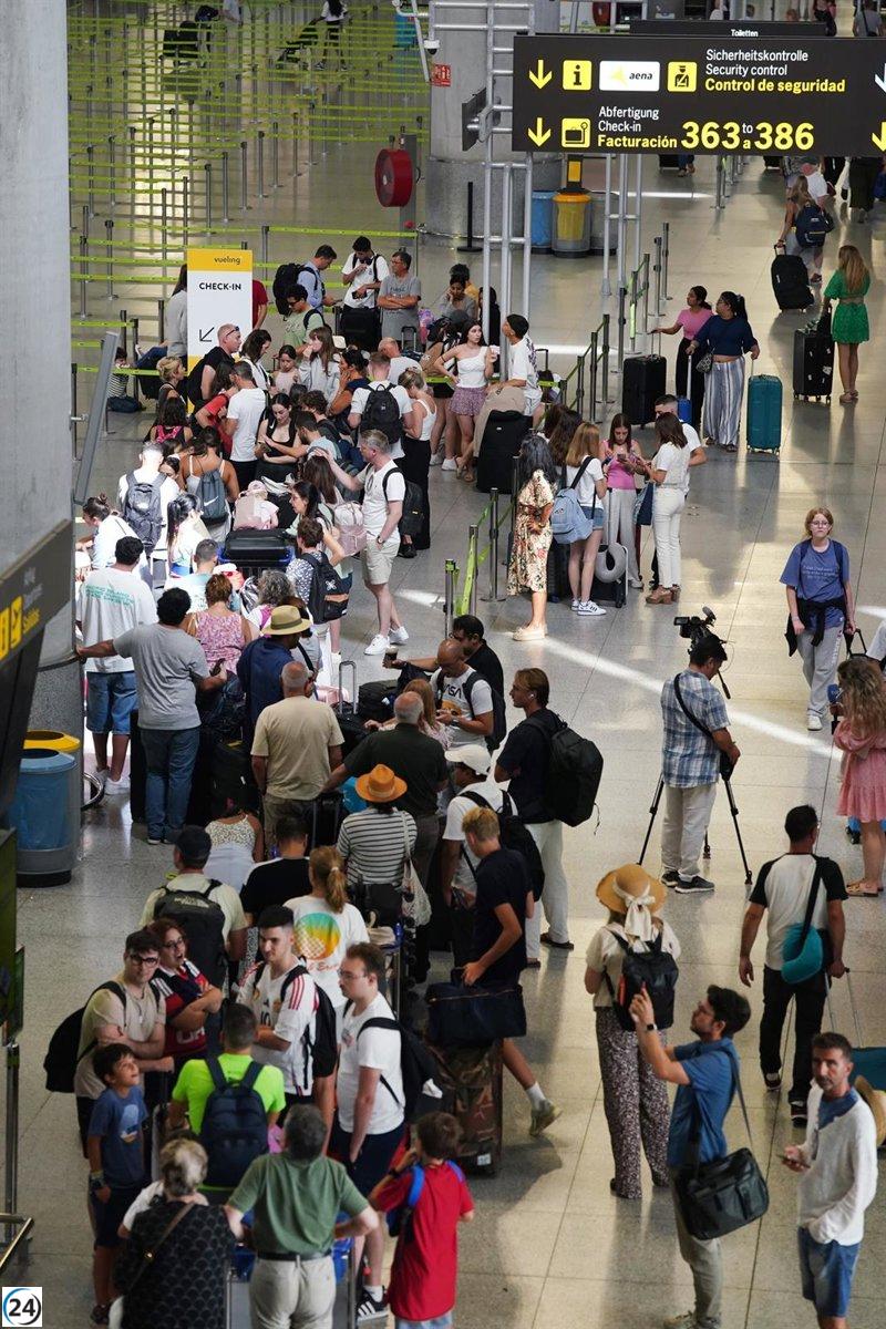 Récord de pasajeros en aeropuertos andaluces, con Málaga liderando un crecimiento del 6,4% hasta julio.