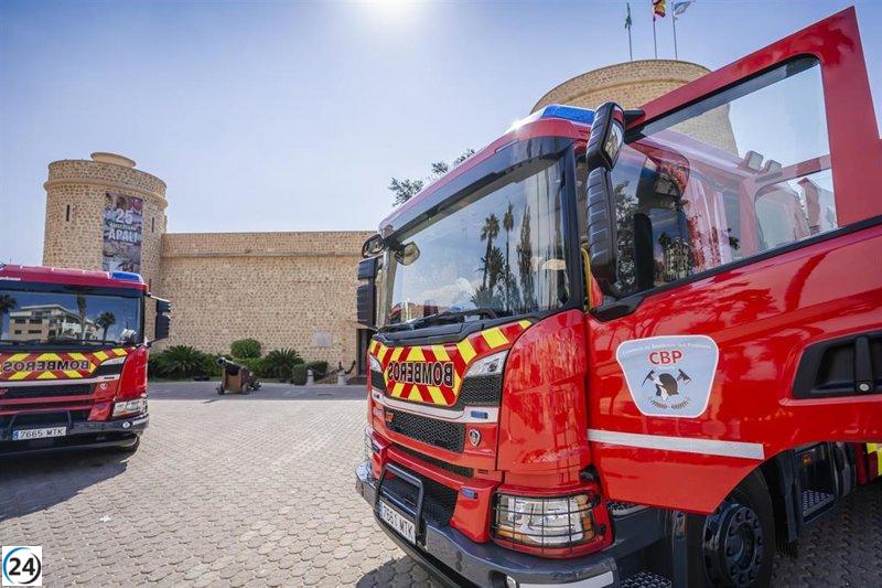 Dos heridos en Roquetas de Mar por incendio en un hogar.
