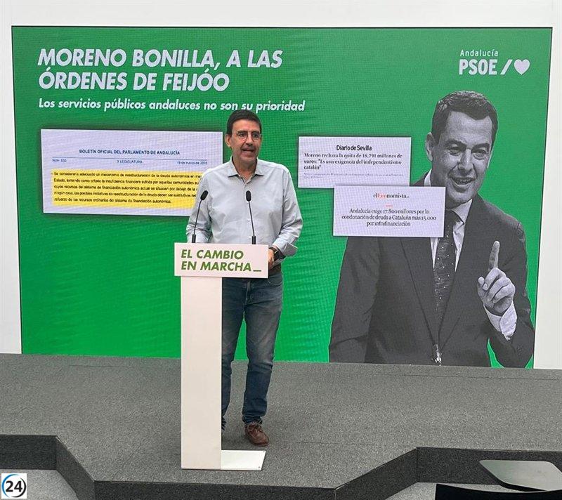 PSOE-A denuncia a Moreno por