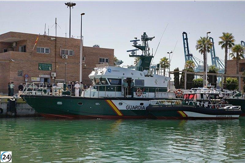 Fallece narcotraficante tras choque con patrullera de la Guardia Civil en Algeciras.