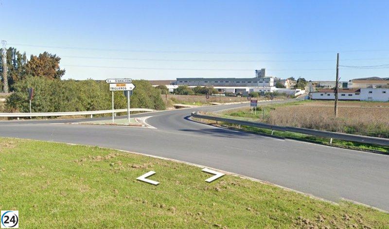 Accidente en Gibraleón: Bebé entre los cuatro heridos tras choque entre vehículo y ambulancia.