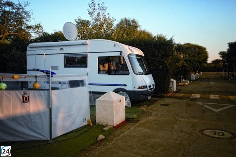 Los campings de Cádiz atraen a 79.000 visitantes en agosto, una baja de 6.800 respecto al año pasado.