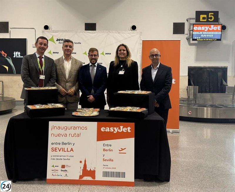 Sevilla amplía su conexión global al añadir vuelos directos a Berlín, Lyon, Milán Malpensa y Ámsterdam.