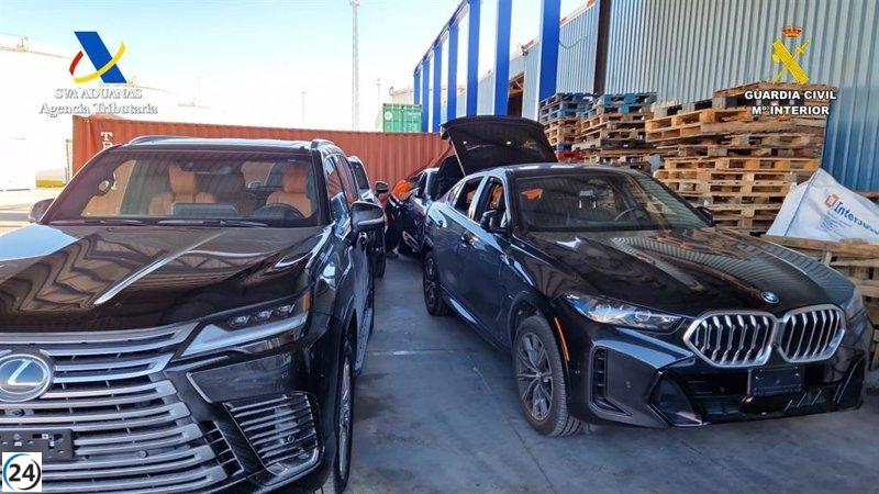Desarticulada en Algeciras una red que traía 117 autos robados de América, valorados en 6,5 millones.