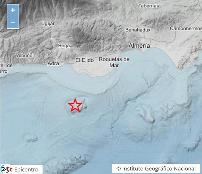 Terremoto en Alborán Norte provoca cinco réplicas en la costa de Almería.