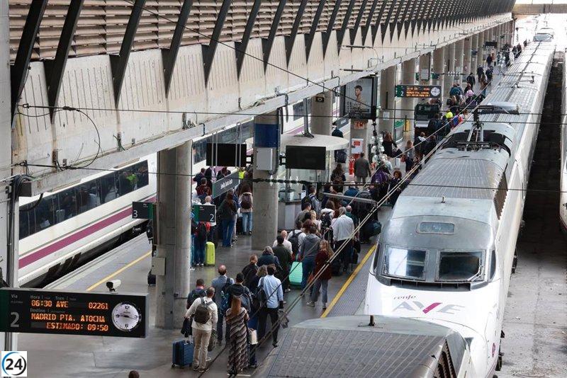Restablecido servicio de trenes MD entre Cádiz y Sevilla; Cercanías en Sevilla permanece sin operar.