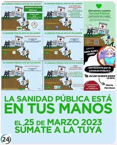 Marea Blanca actúa este sábado 25 en toda Andalucía y no desecha acciones jurídicas contra la orden de tarifas