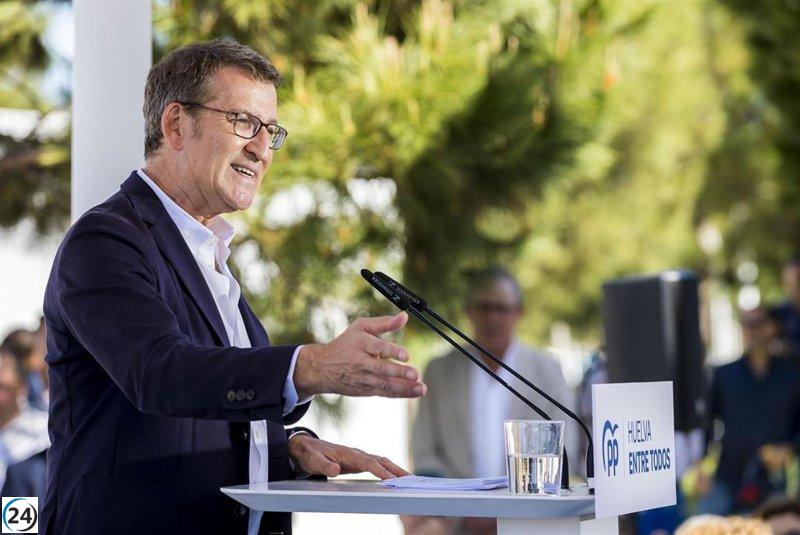 Feijóo exige al Gobierno no interferir en Doñana y asegura que acelerará las obras necesarias.