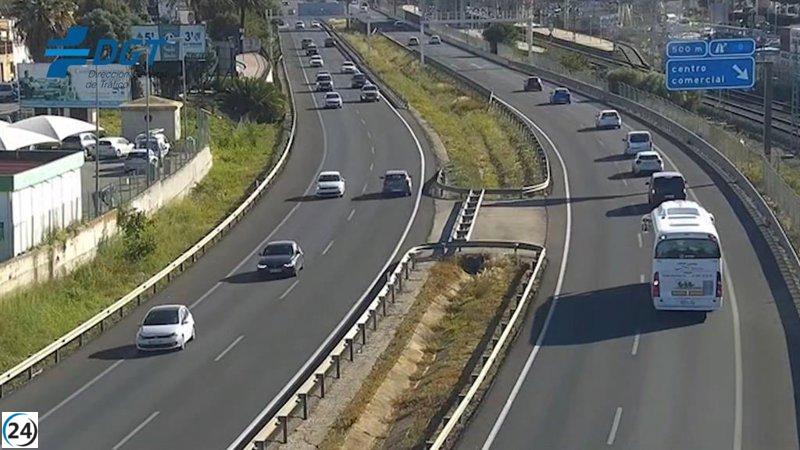 Conductora investigada por circular en sentido contrario en la autovía A48.