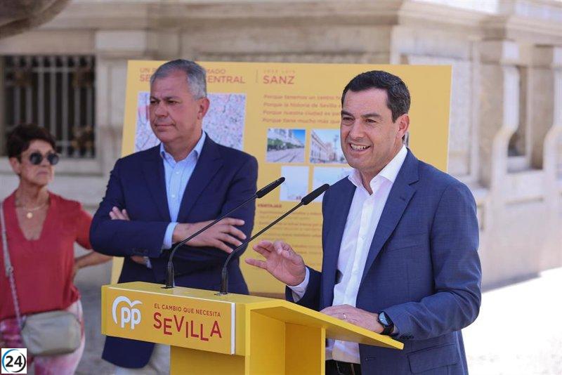 PSOE consigue la prohibición del acto de Moreno y Sanz en Sevilla antes de las 0 horas por parte de la JEZ.