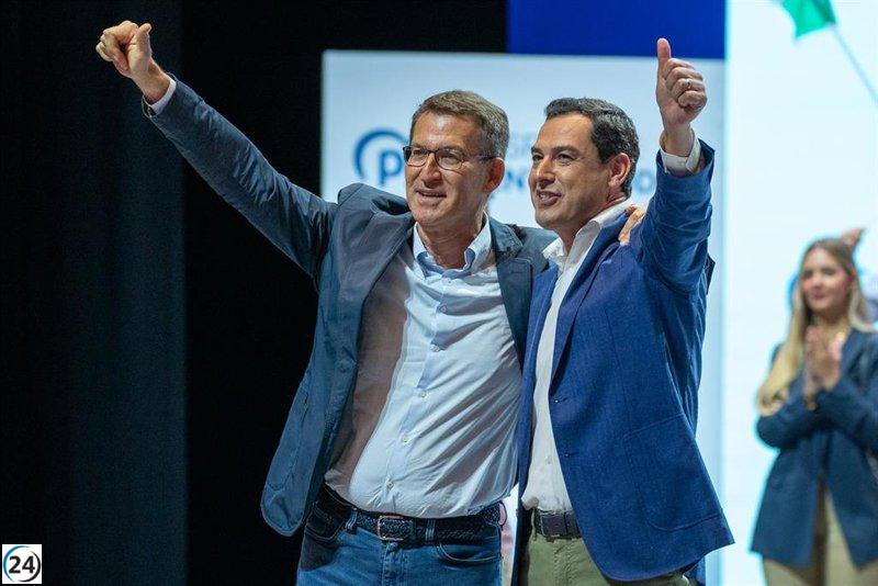 Moreno llama a votantes del PSOE a elegir al PP como arma contra el sanchismo.