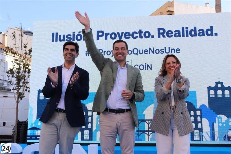 Moreno llama a enviar un mensaje de censura electoral a Sánchez en las elecciones españolas del 28M.