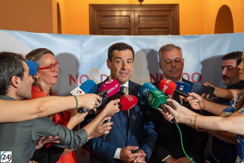 Moreno resalta la fortaleza institucional del PP-A sin influencia de otros partidos.