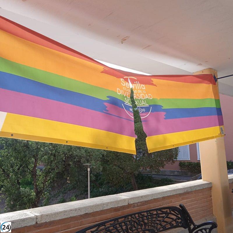 La UPO pide respeto e igualdad tras rotura de bandera LGTBI.