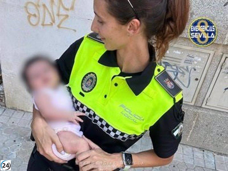 Bebé rescatada en Sevilla tras quedarse atrapada en coche al sol por error de su madre
