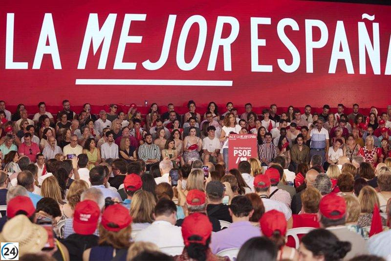 Montero destaca la prioridad del PSOE al iniciar la campaña del 23J en Andalucía