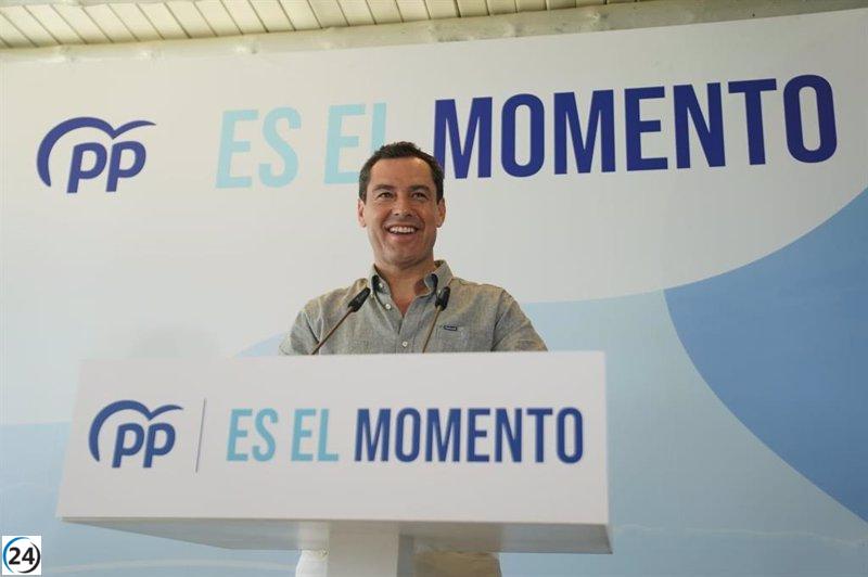 Moreno asegura que Sánchez evita Andalucía en campaña por temor a perder votos