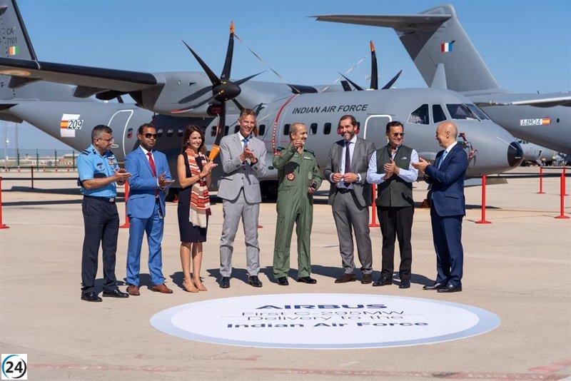 Airbus entrega a India el primer avión C295, ensamblado en Sevilla, asegurando su futuro