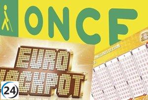 Afortunado habitante de Martos se lleva casi un millón en el sorteo de Eurojackpot de la ONCE.