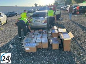 Detienen a individuo en Sevilla con 6.000 cajetillas de tabaco ilegal en su coche