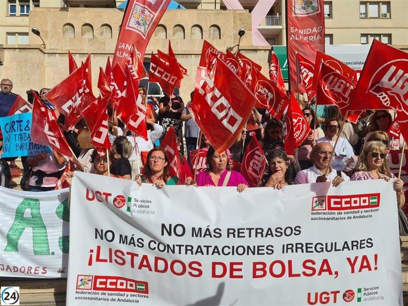 Sindicatos se movilizan contra la crisis en las Bolsas de Empleo del SAS