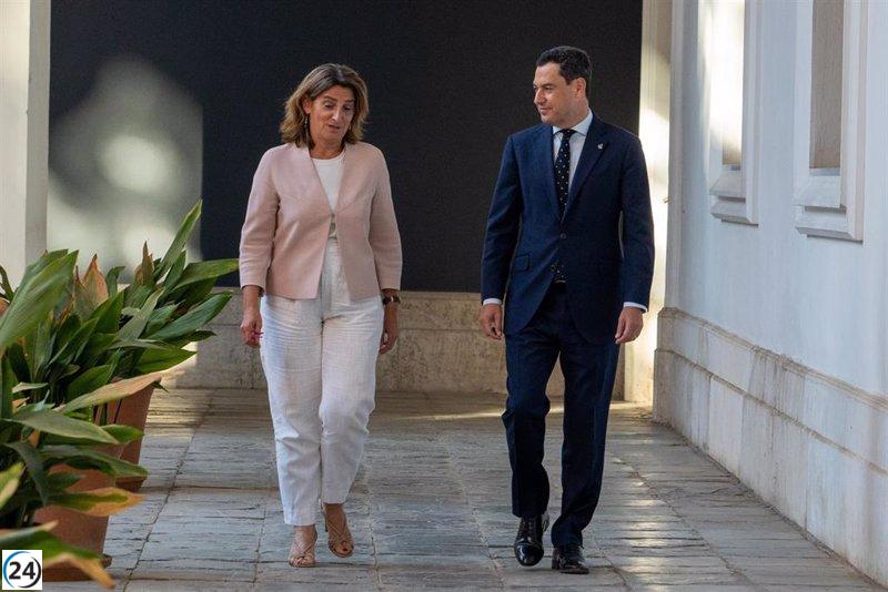 Ribera y Moreno planean firmar el acuerdo sobre Doñana en el Parque en breve.